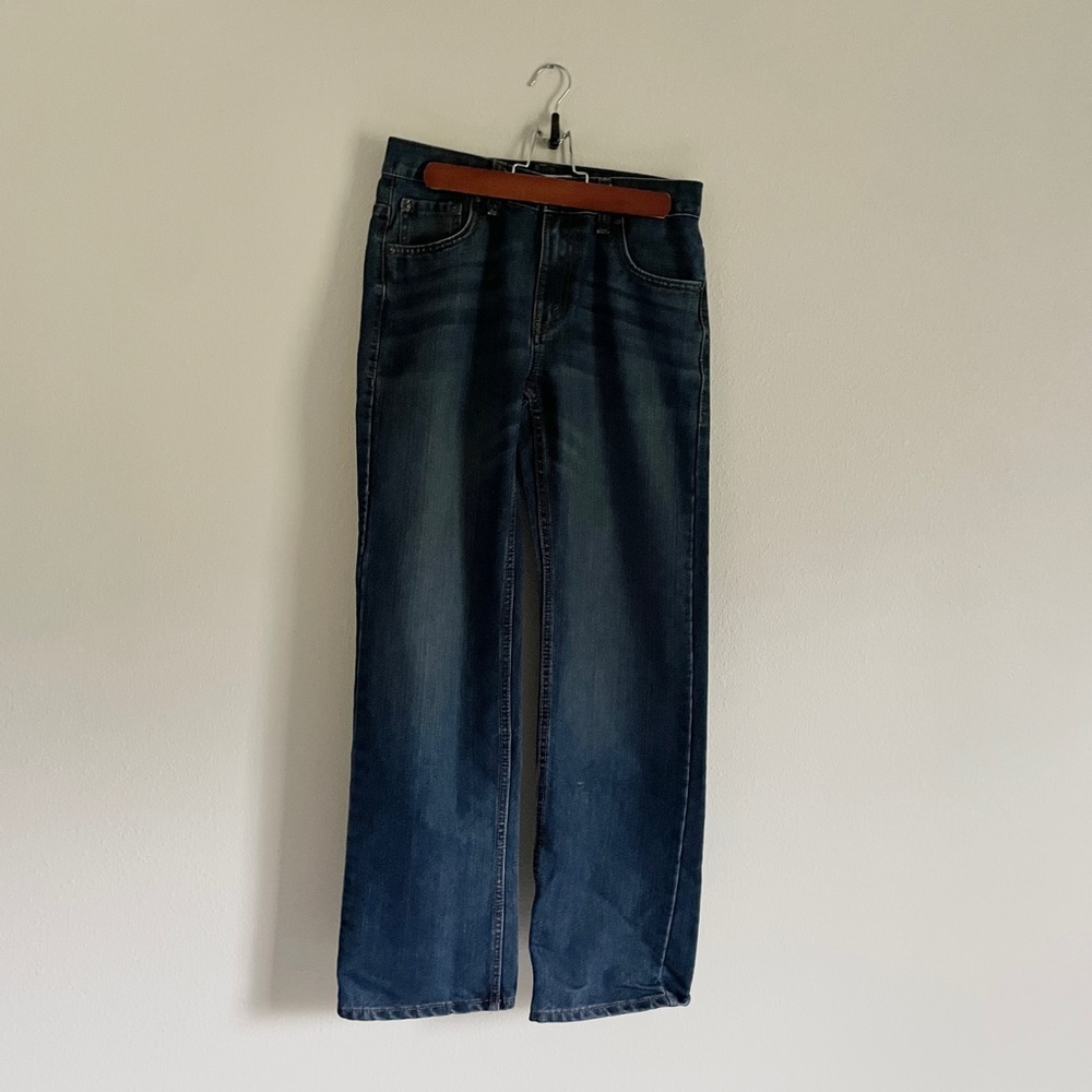 Levi's 505 regular dark straight leg jeans